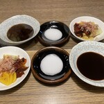 とんかつ三杉 - 漬物&塩&自家製ソース