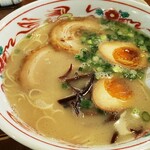 れんげ - 熟成とんこつラーメン味玉トッピング