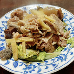山羊料理二十番 - 生姜炒め