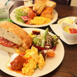 ラ コッペ - 自家製フォカッチャサンド　モーニングプレート