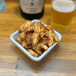 味噌麺処 花道庵 - チンピラほぐし豚ビールのつまみにして