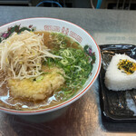 立喰うどん・そば　大和庵 - かき揚げラーメンとおにぎり