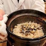 馬車道 大かわ - ツブ貝と新生姜のご飯