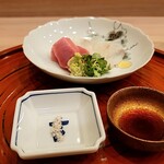 馬車道 大かわ - コチと鮪