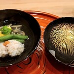 馬車道 大かわ - 鱧と黒川南瓜の真丈