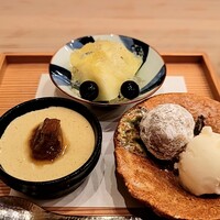 馬車道 大かわ - 甘味三種