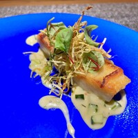 しまなみふれんち Murakami - 真魚鰹 梅肉 ポワロー葱