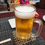 歩ずし - 一杯目の生ビール