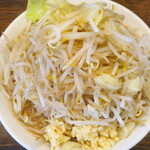 伝家 - ガッツリラーメン（中盛）＋野菜ニンニク