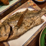 旅荘 みなと - 黒鯛塩焼き