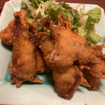 旅荘 みなと - カレイの唐揚げ