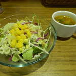 ピザバルコムギ - セットのサラダとスープ