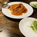 中華ダイニングワクス - 先に水菜取っちゃいました笑