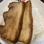 新・和歌山ラーメン ばり馬 - 白めし55円（大盛り無料）&チャーシュー
