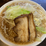 新・和歌山ラーメン ばり馬 - 二郎系　極太背油醤油ラーメン950円