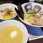 塩生姜らー麺専門店 MANNISH -  伊勢海老と大アサリの濃厚濃密塩そば＋伊勢海老油の豚玉ご飯