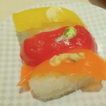 魚べい - まるでお寿司な3貫盛り