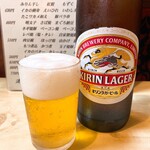 二葉 そば店 - キリンラガービール