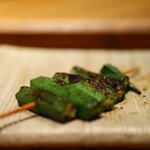 鳥しき - オクラ出汁仕上げ