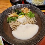 ご飯ととろろ とろ麦 - 