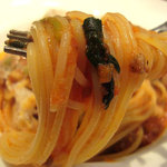 スペッロ - 牛ミンチとホウレン草のトマトソースアップ