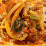 スペッロ - 牛ミンチとホウレン草のトマトソースアップ