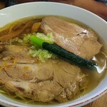 支那そば心麺 - 塩チャーシュー麺のアップ