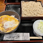 Toranomono osakaya sunaba - 半もりとミニヒレカツ丼（￥1,000）