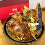 とんかつ 栄ちゃん - かとう丼after。ソースを少なめにする事が大事。