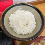 とんかつ 栄ちゃん - ぴかぴかつやつやご飯。