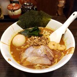 麺屋 優創 - 魚介みそラーメン 1000円 味玉 100円