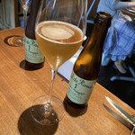 ターブルハラダ - オーガニックシードル「ヴァル.ド.ランス」ブルターニュ産林檎の1番搾り果汁に、砂糖や水など加えず自然に発酵させた微発泡酒だそうな。