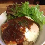 Lazo -organic cafe&Bar- - 豆腐ハンバーグのロコモコ丼