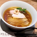 半蔵製麺 - はまぐりだしの醤油らぁめん　¥900