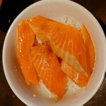Shirokiya - サーモン丼(ご飯セット＋どでかっ‼️サーモン刺し)