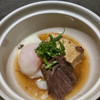 新宿 鉄板焼き YOKOTA - 牛角煮のすき焼き風
