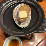 ホテル竜宮 - 天草黒鮑の陶板焼き（調理前）
