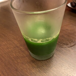 こうの湯 - 朝食の青汁ドリンク