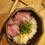 京都肉×青果サワー 京 - 和牛お茶漬け