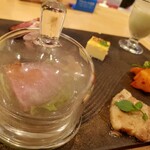 京都肉×青果サワー 京 - 燻製中