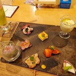 京都肉×青果サワー 京 - 京プレート