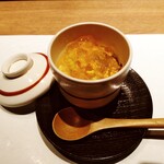 大宮 寿司 個室 香坂 - トウモロコシの冷製茶碗蒸し