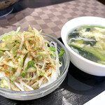 Taiwan Ryouri Kaisenkan - 日替わりセットのサラダ&スープ