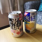 浅香荘 - ウェルカムドリンク。お部屋で乾杯