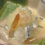 はと - サヨリの昆布〆お酢和え