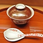 はと - 蓮根饅頭のあんかけ　ウニのせ