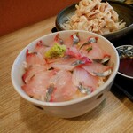 Wagokoro Kagiri - ご飯大盛りのミニしまあじ丼