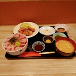 Wagokoro Kagiri - ひらすずき唐揚げとヒラマサ丼