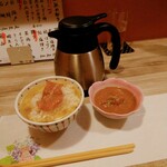 Wagokoro Kagiri - 海鮮胡麻茶漬け：お出汁とご飯お替わりOK!