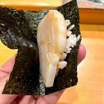 小判寿司 - 追加 平貝 手巻き